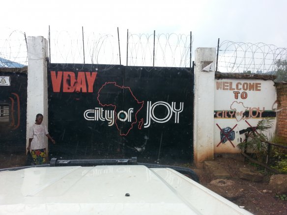 The gate of City of Joy, a center for healing, and training for survivors of gender-based violence. (Photo: Gudrun Østby, PRIO)