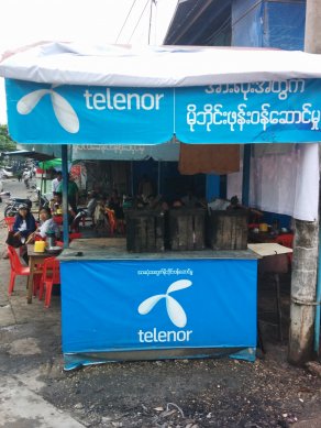 Telenor in Myanmar. Photo: Wayan Vota via Flickr