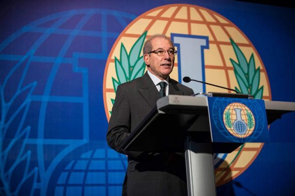 Last year's surprising Nobel Peace Prize winner, the Organisation for the Prohibition of Chemical Weapons, here represented by Director-General Ahmet Üzümcü. Photo: OPCW