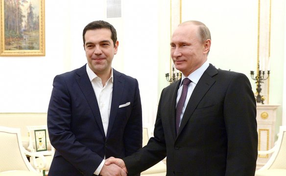 Vladimir Putin and Alexis Tsipras meeting in April. Photo: www.kremlin.ru