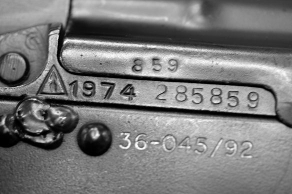 Tracing firearms by serial numbers is a valuable aid in fighting crime. Photo: OSCE
