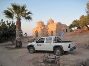 UN patrol in the buffer zone in Cyprus. Photo: Dick Elbers