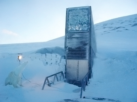 Entrance to the Svalbard Global Seed Vault

