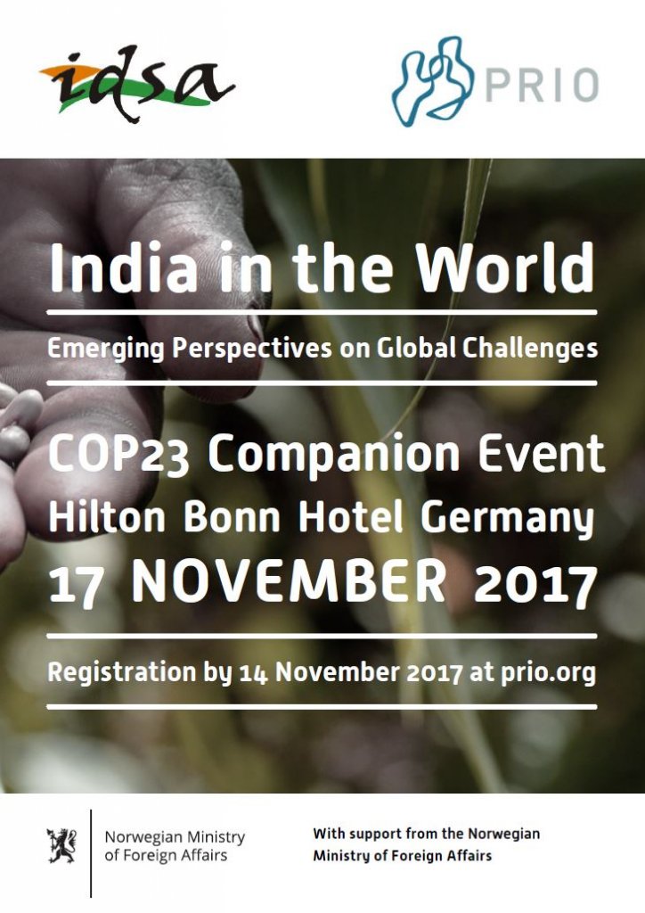 What To Expect From India At COP23? – PRIO Blogs